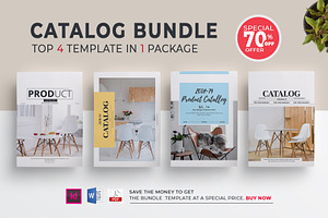 Product Catalog Bundle | Word, indd, a Brochure Template by obayes