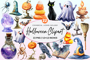 Halloween Clipart., a Graphic by CitraGraphics (Thumbnail 1 of 4)
