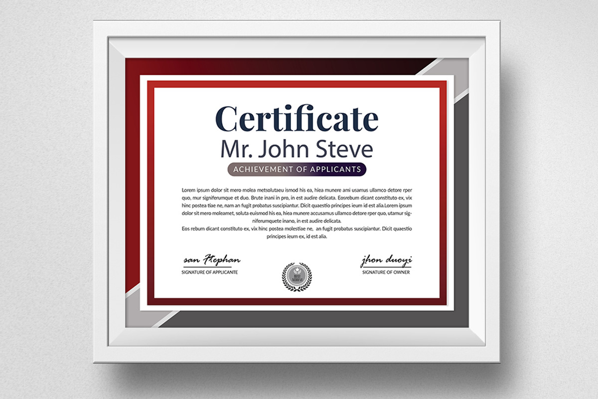 Certificates Diploma Template, a Stationery Template by Business Flyers (Photo 2 of 3)