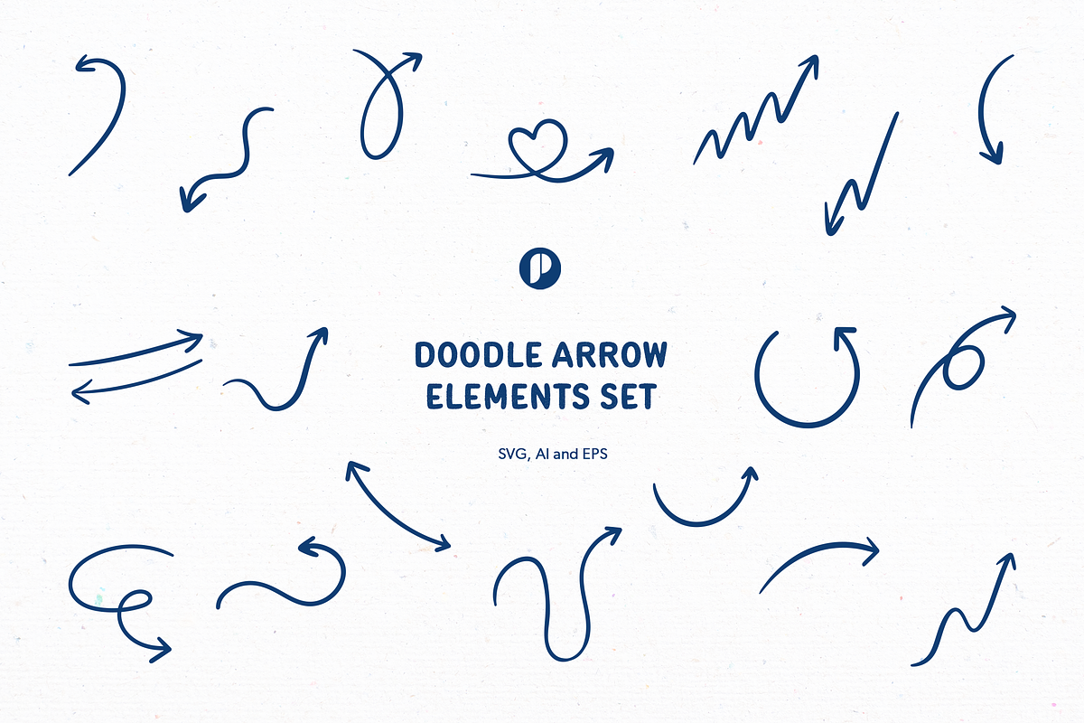 Doodle Arrow Elements Set, an Object Illustration by peterdraw