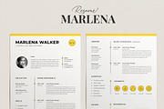 Resume Template Marlena, a Resume Template by Estartshop (Thumbnail 1 of 7)