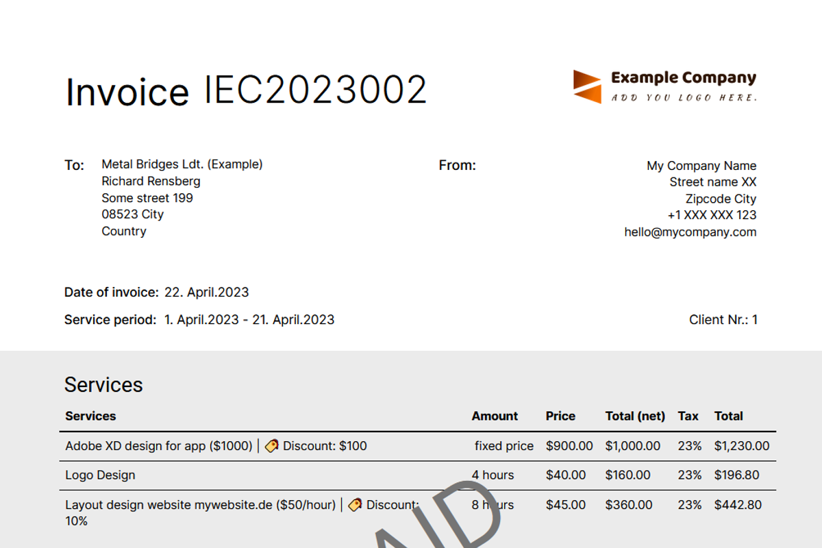 Airtable Invoice & Offer Generator, a Templates & Theme by HI Airtable Templates (Photo 9 of 14)