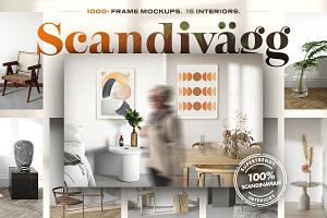 1000+ Frame Mockups: Scandivägg