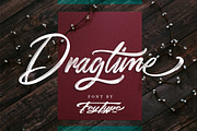 Dragtime - Handwritting Script Font, a Script Font by FHFont (Thumbnail 1 of 10)