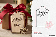 Christmas Gift Tag SVG Bundle, a Decorative Illustration by svgocean (Thumbnail 7 of 17)