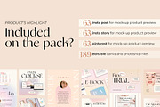 Product Mockup Instagram CANVA PS, a Social Media Template by Eviory (Thumbnail 2 of 14)