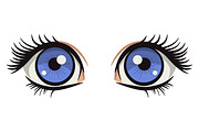 Anime Style Vector Set of Flat Eyes., a Person Illustration by Gomolach (Thumbnail 16 of 25)