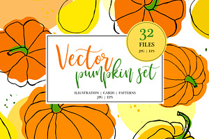 Vector Pumpkin Set