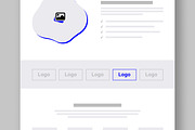 Modern Landing Page Wireframe, a Landing Page Template by ContestDesign (Thumbnail 3 of 6)