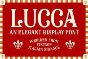 Lucca - A Vintage Italian Font, a Serif Font by The Type Fella (Thumbnail 1 of 8)