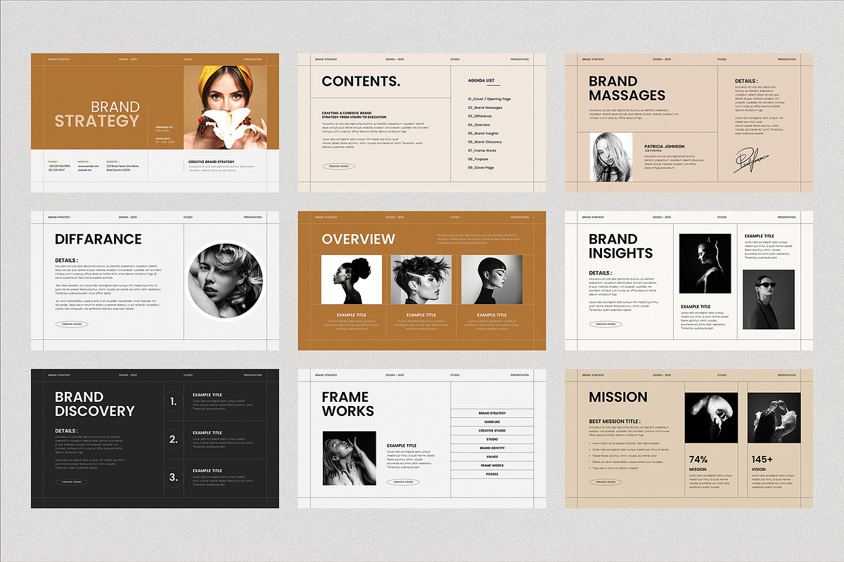 Brand Strategy Presentation Template, a Presentation Template by Cleffon_Graphic_Studio (Photo 2 of 4)