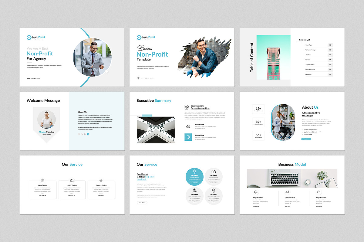 Non Profit Presentation Template, a Presentation Template by GenerousArt (Photo 2 of 8)