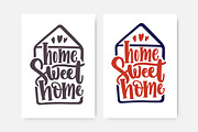 Home sweet home lettering, a Decorative Illustration by Good Studio (Thumbnail 2 of 6)