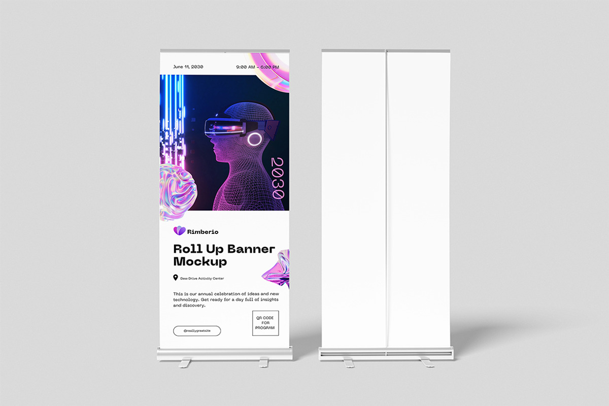 Roll Up Banner Mockup, an Advertising Mockup by swsi-studio (Photo 5 of 5)