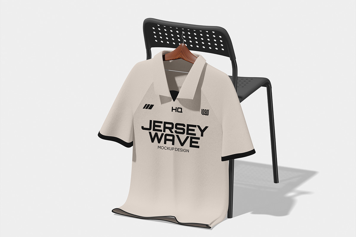 Jersey Wave Mockup, a Shirt Mockup by Unerispace (Photo 2 of 5)