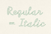 CS Abiola Dashed, a Script Font by Craft Supply Co. (Thumbnail 5 of 8)