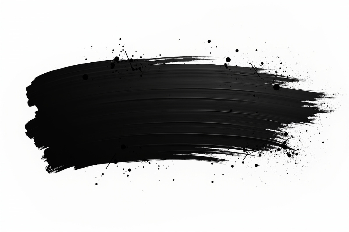 Black Brush Stroke Bundle, an Illustration by Gaye Art (Photo 4 of 21)