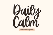 Daily Calm - Handwritten Script Font, a Script Font by Jozoor (Thumbnail 1 of 8)