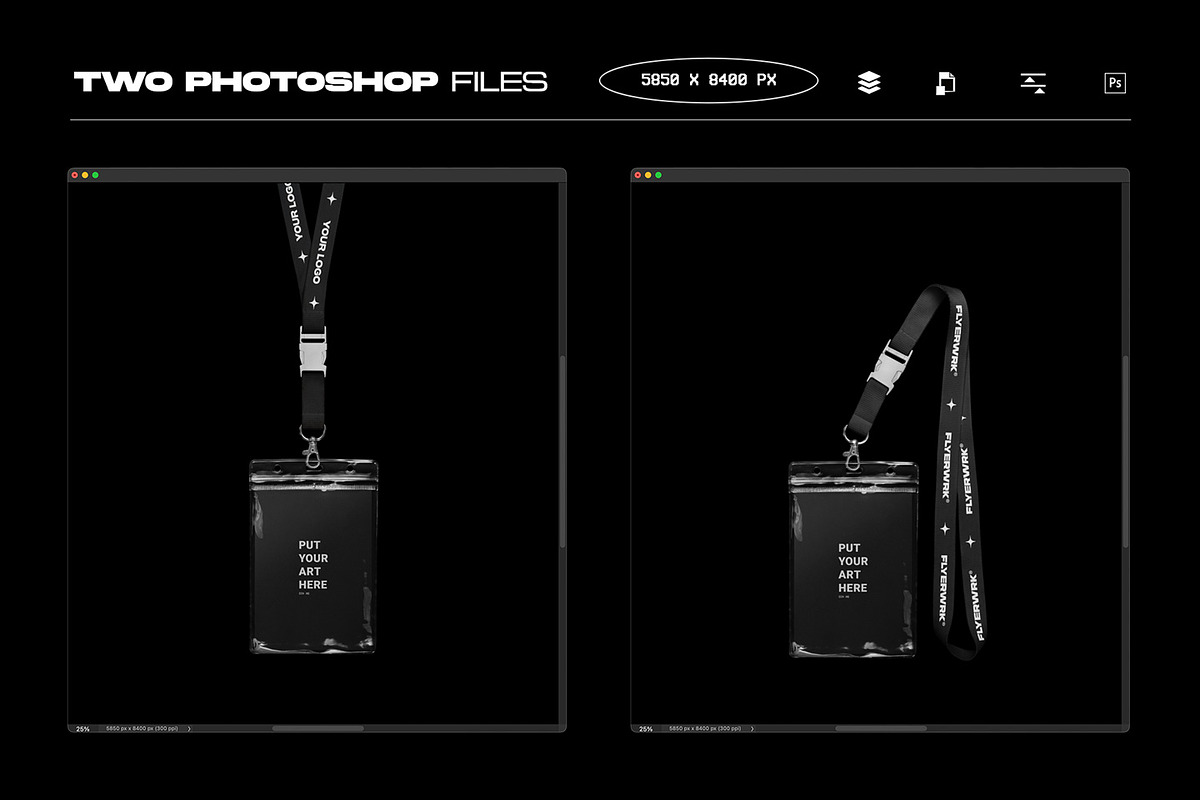 Authentic Lanyard & ID Badge Mockup, a Mockup by FLYERWRK (Photo 3 of 8)