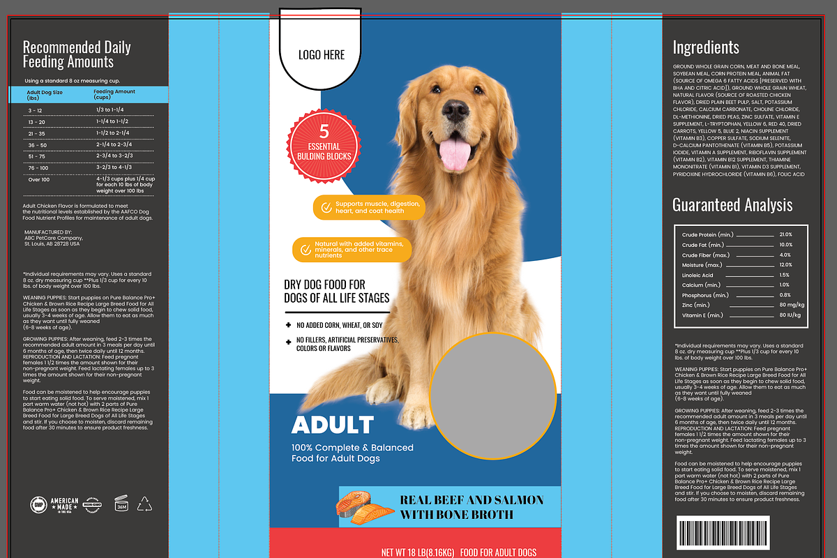 Dog Food Packaging Template, a Stationery Template by AIW SOLUTIONS (Photo 4 of 6)