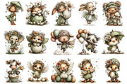 Whimsical Easter Clipart Bundle, an Illustration by OK Design (Thumbnail 3 of 6)