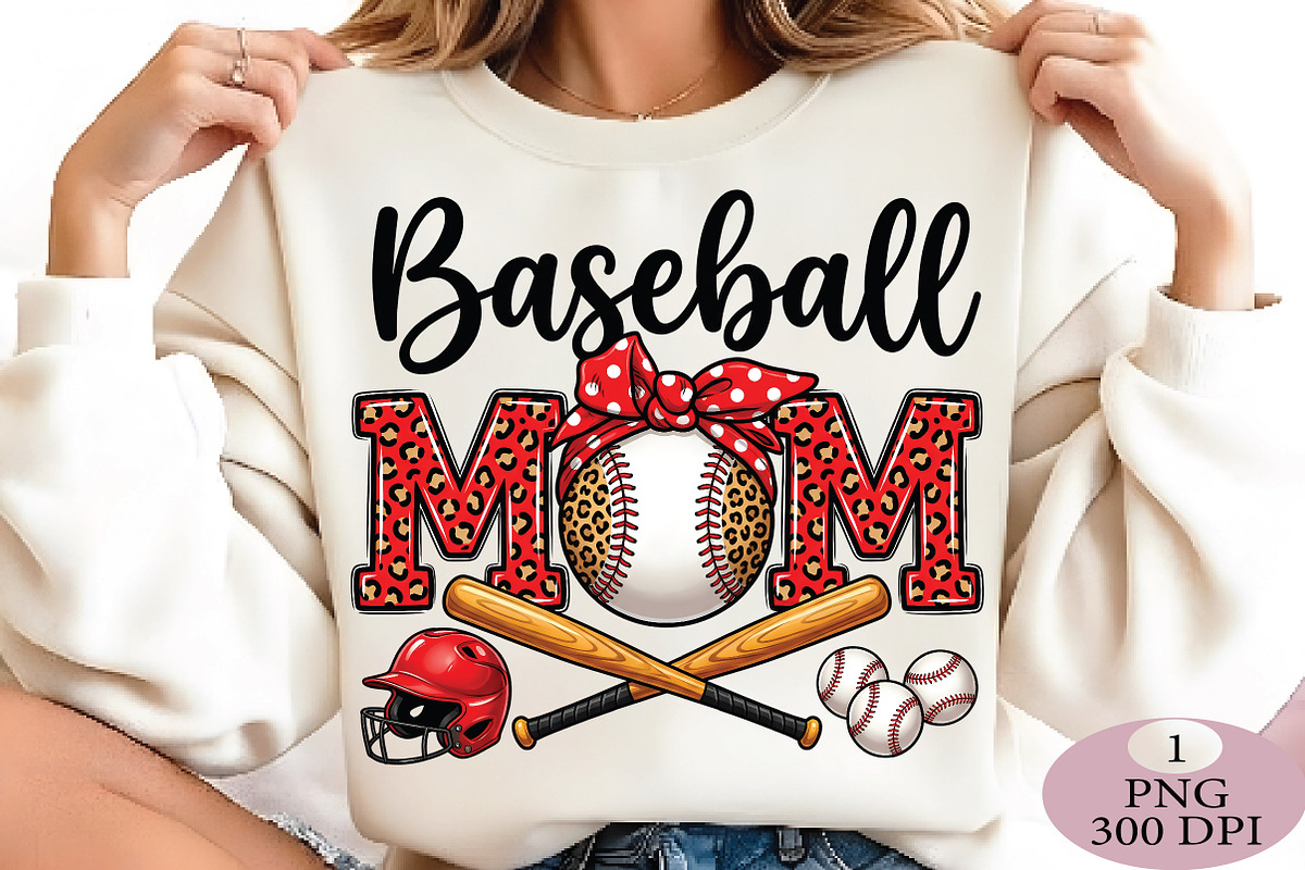 Baseball Mom PNG, an Illustration by Daily.Designs (Photo 5 of 5)