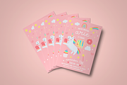Happy Rainbow Unicorns Clipart Pack, an Animal Illustration by CherithDrawsThings (Thumbnail 6 of 8)