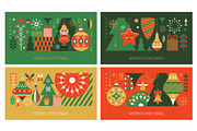 Christmas Vector Elements for Cards, a Seasonal Illustration by lenlis (Thumbnail 3 of 6)
