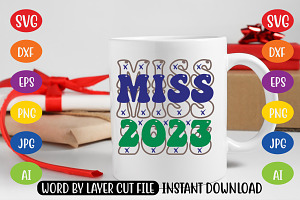 Miss 2023 Retro SVG Design