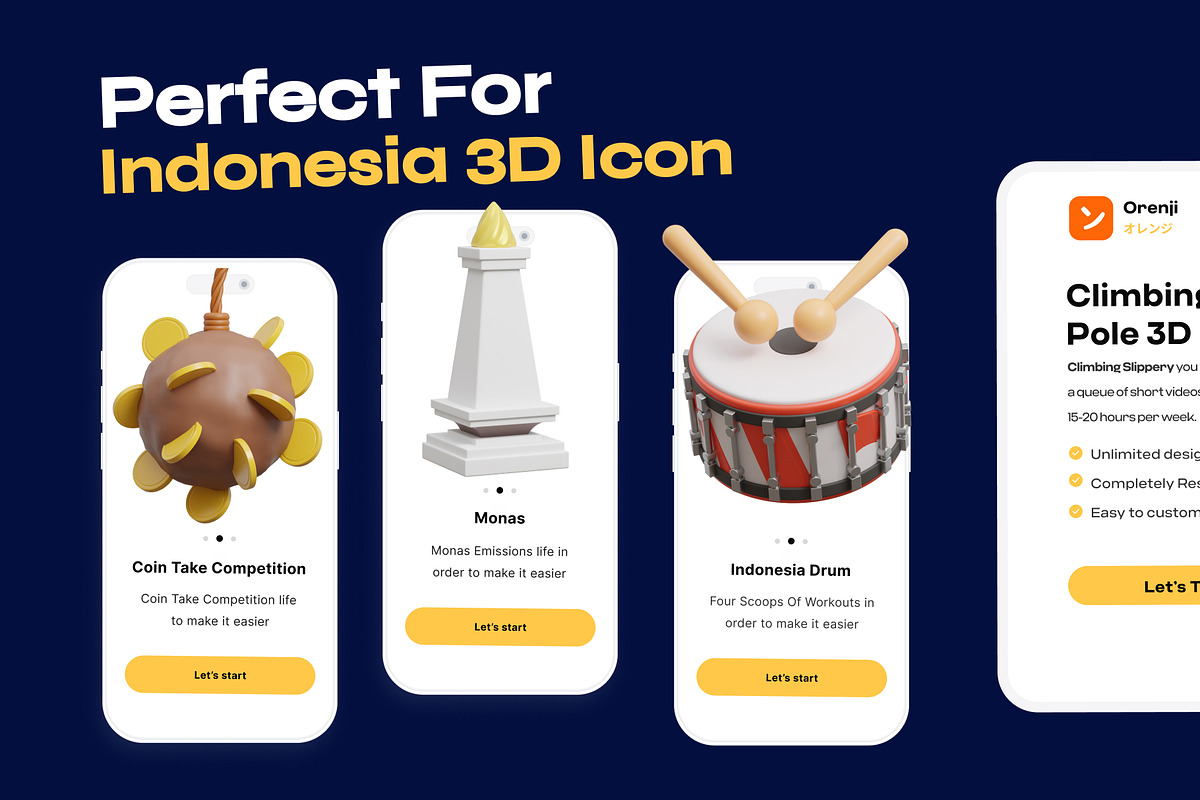Indonesia Independence Day 3D Icon, a Characters & Person 3D Model by orenjidesign (Photo 5 of 8)