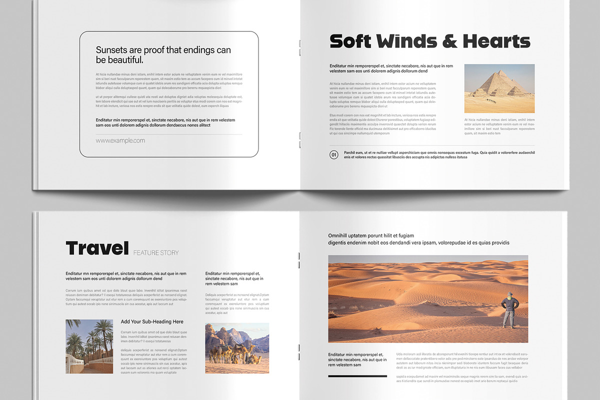Sunny Summer Magazine Template preview 5