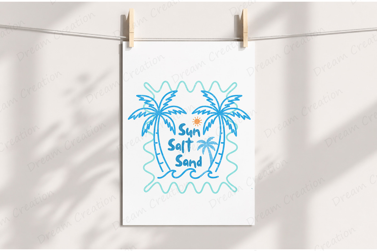 Summer Sun Salt Sand Hand Drawn PNG, an Illustration by Dream Creation (Photo 4 of 7)