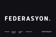 Federasyon Type Family, a Sans Serif Font by Yasin Yalçın (Thumbnail 1 of 14)