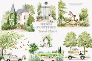France with this French Countryside, a Decorative Illustration by Patishop Art (Thumbnail 2 of 10)