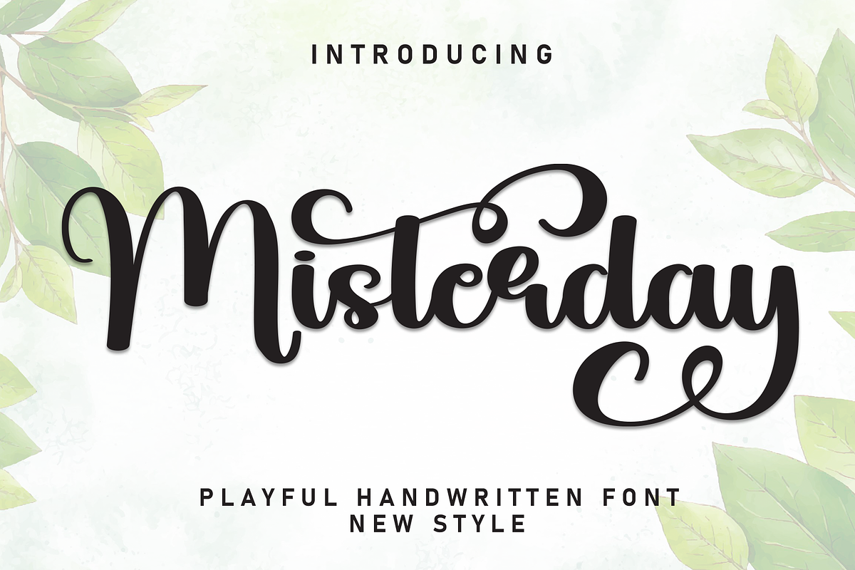 Misterday | Script Font, a Handwritten Font by Scratchones (Photo 1 of 9)