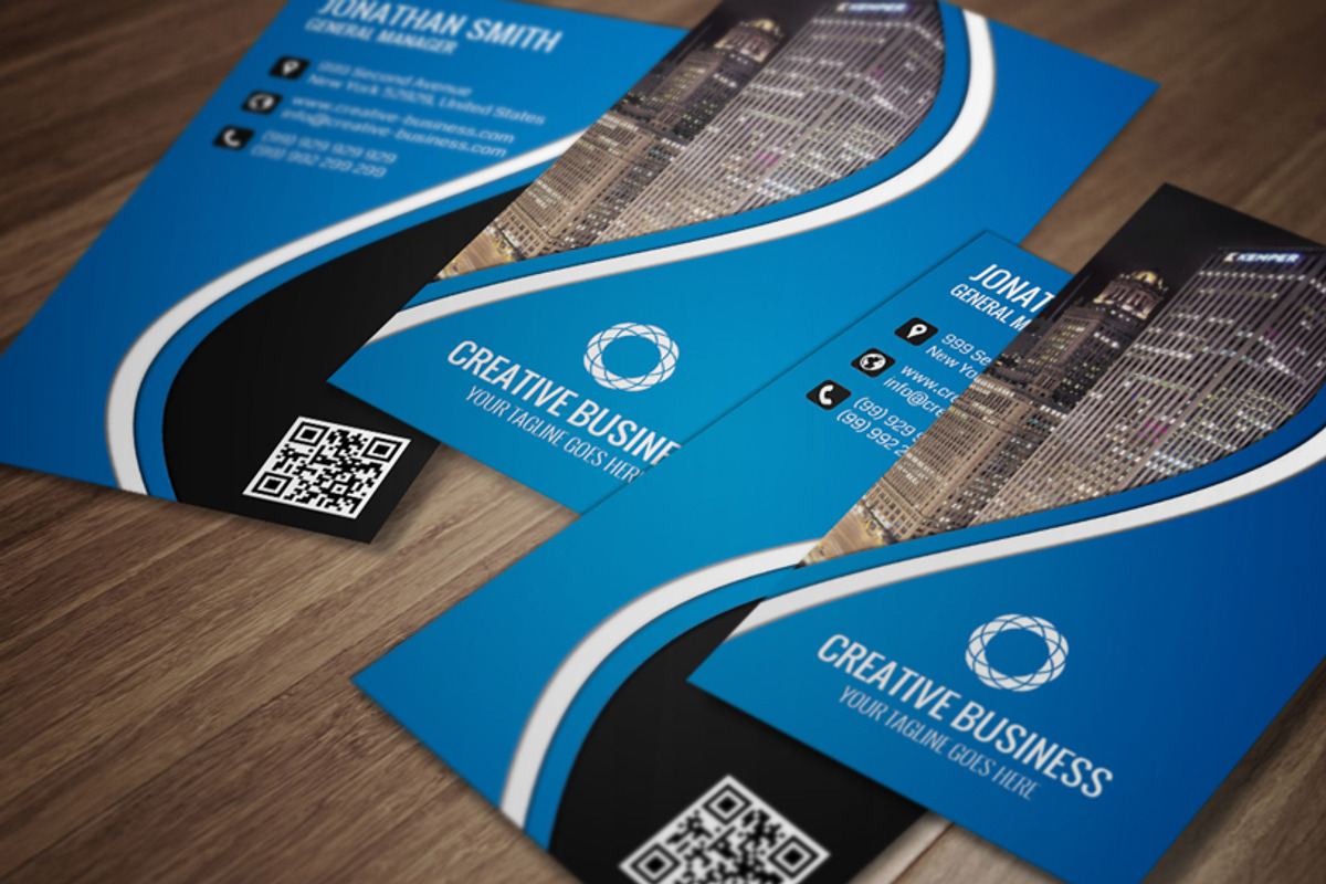 Modern Corporate Business Card CM018, a Business Card Template by annozio (Photo 1 of 4)