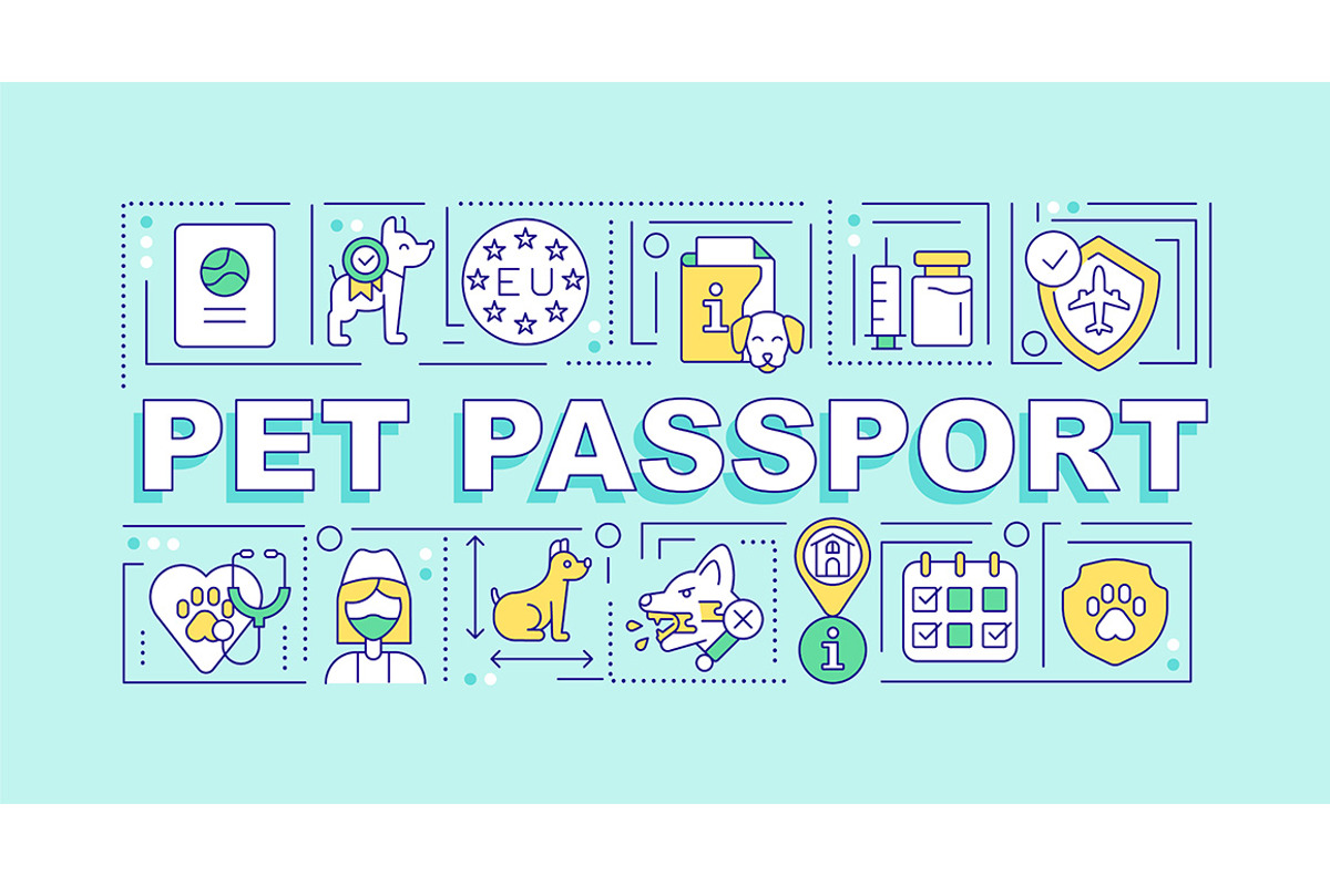 Pet passport word concepts banner, a Templates & Theme by IMG Visuals