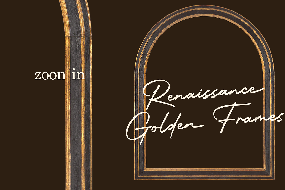Renaissance Golden Frames Cliparts, an Object Graphic by Lilithcollageart (Photo 8 of 14)