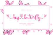 hey butterfly, a Script Font by N (Thumbnail 1 of 6)