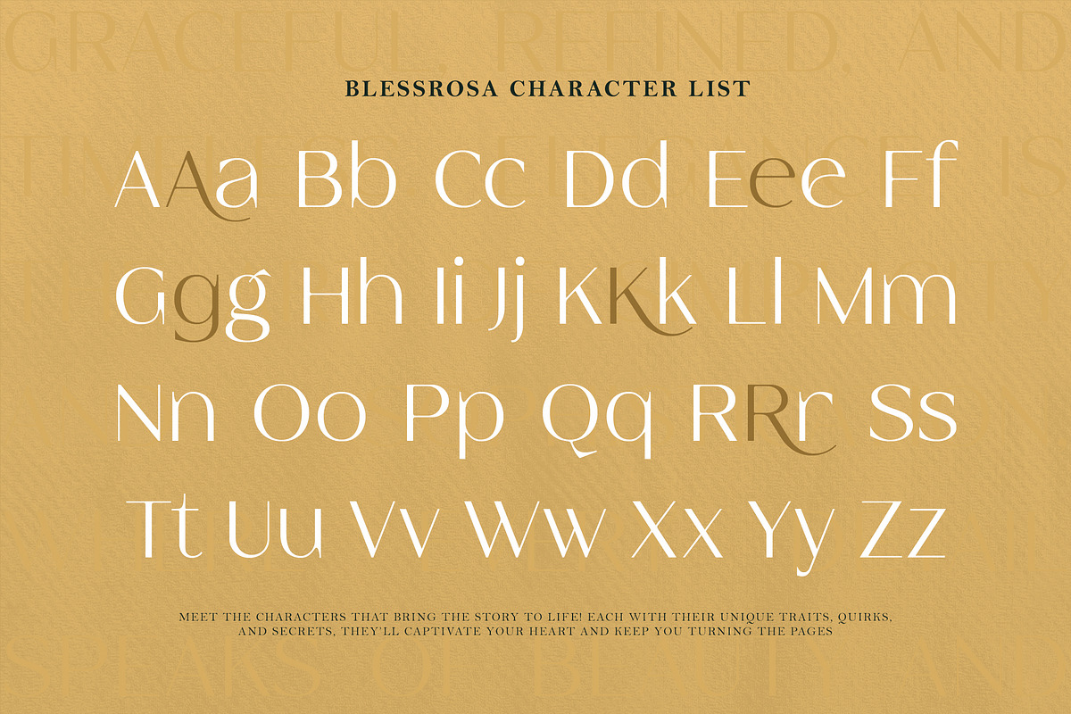 Blessrosa - Elegant Luxury Sans Font, a Sans Serif Font by Typia Nesia (Photo 3 of 14)