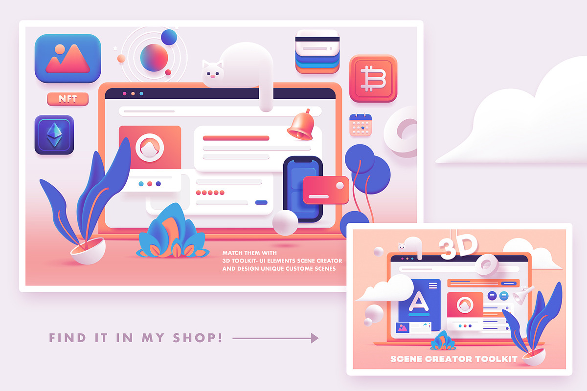 3D Fintech Icon Collection, an Outline Icon by Polar Vectors (Photo 13 of 14)
