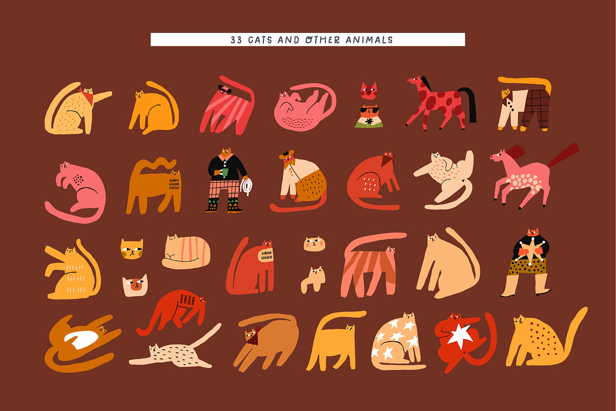Arizona cats | 350+ illustrations, an Animal Illustration by Olia (Photo 4 of 13)