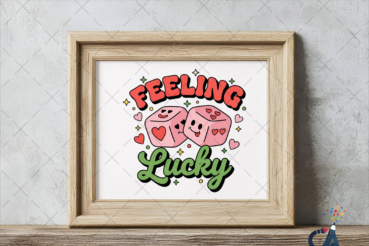 Feeling Lucky Valentine's Day Png, an Illustration by Creative Art (Photo 5 of 6)