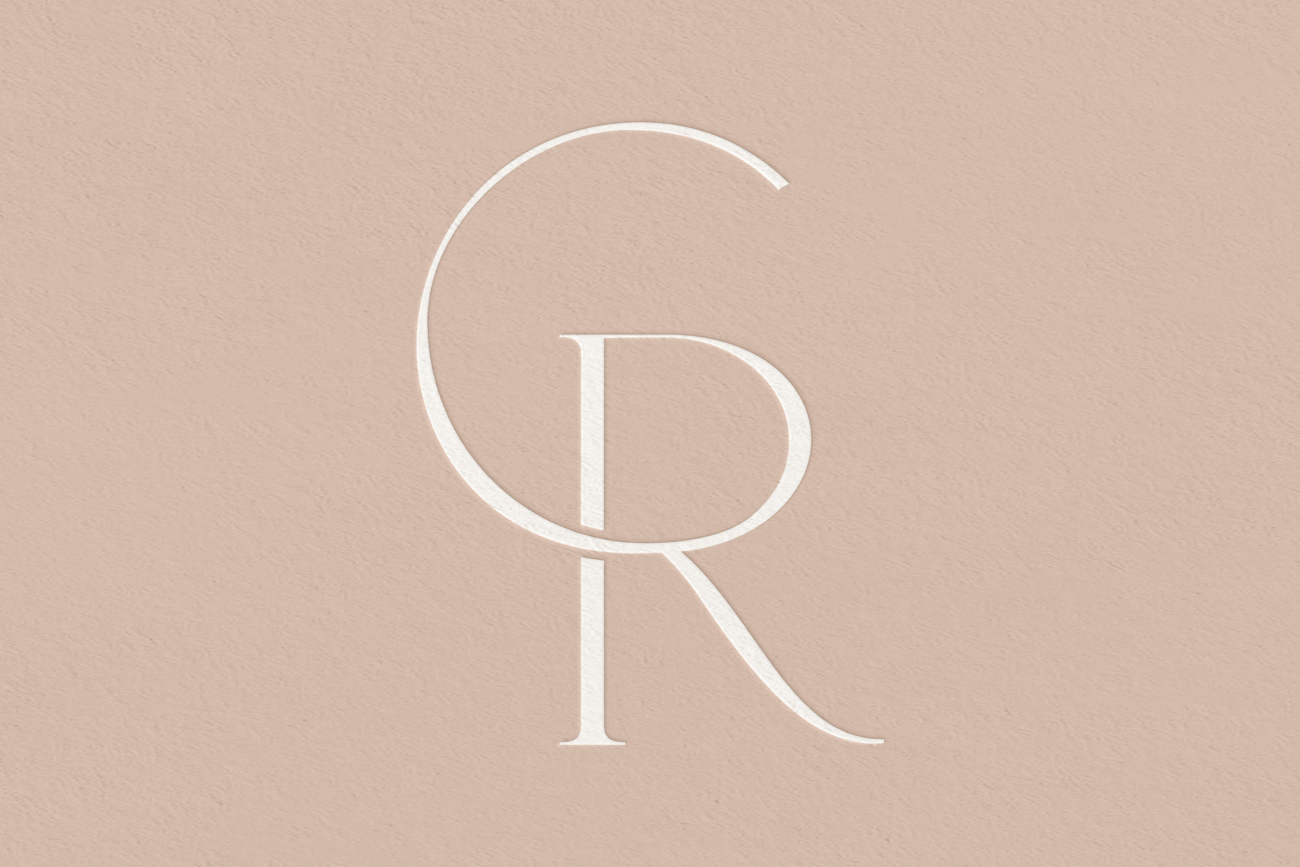 CR monogram logo, a Branding & Logo Template by LINKED LETTERS STUDIO