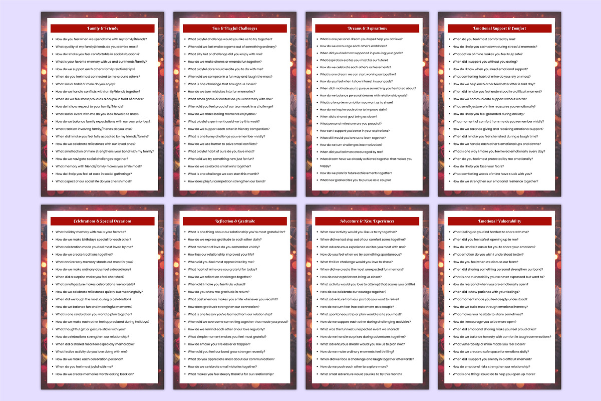 1000 Couples Prompts Book Canva, a Stationery Template by Mustafiz (Photo 5 of 8)