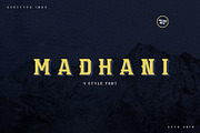 Madhani Font Family ( 50% off! ), a Sans Serif Font by Haws.std (Thumbnail 1 of 5)