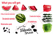 Watermelon Splash, a Texture Illustration by Maria Zebroff (Thumbnail 2 of 3)