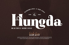 Hungda Elegant Serif Font Typeface