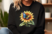 Colorful Flowers and Butterflies Cli, an Illustration by DreamCafeArt (Thumbnail 5 of 7)