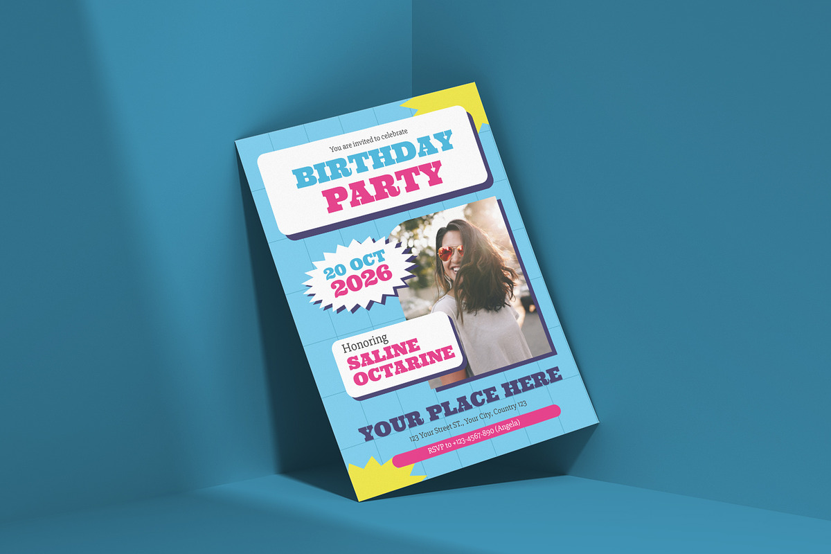 Creative - Birthday Invitation, a Print Template by VUNIRA (Photo 2 of 2)